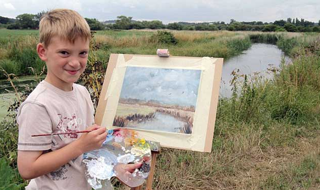 英国天才儿童画家变身千万富翁