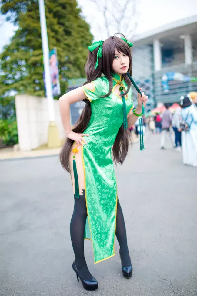 王者荣耀cos赞孙尚香同人旗袍