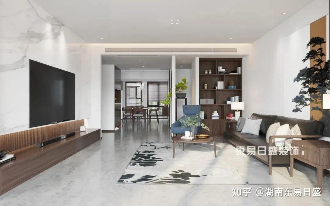方案VS实景 | 《禅茶一味》180㎡新中式 - 知乎