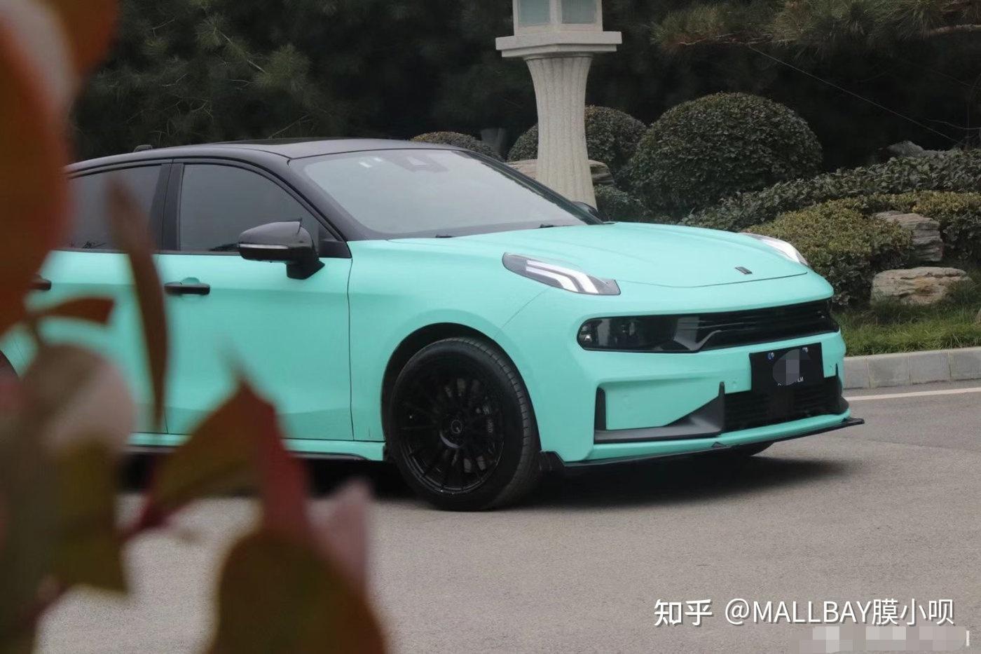 领克03改色蒂芙尼蓝小姐姐是这样玩儿车的