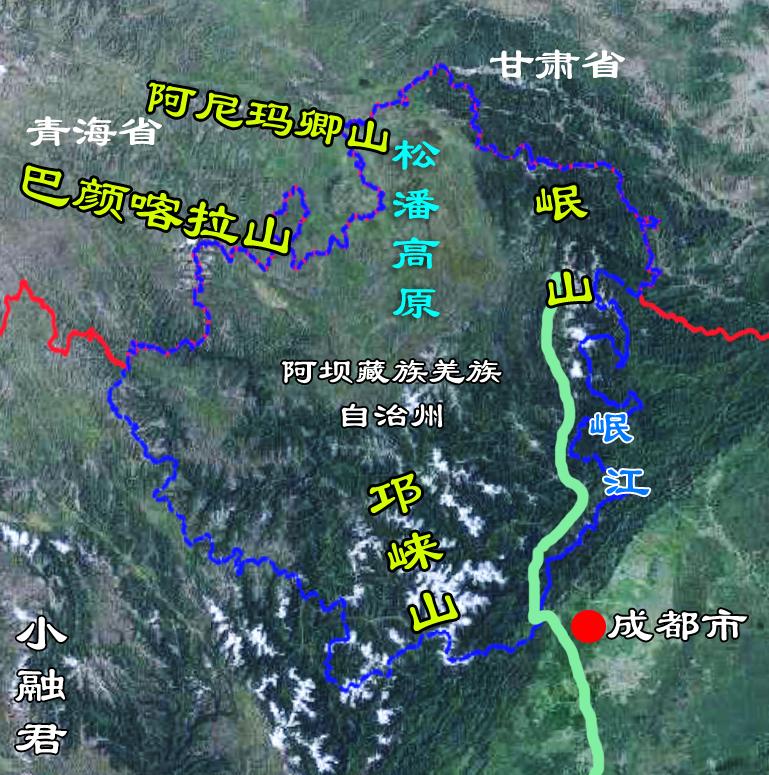 巴颜喀拉山地图图片