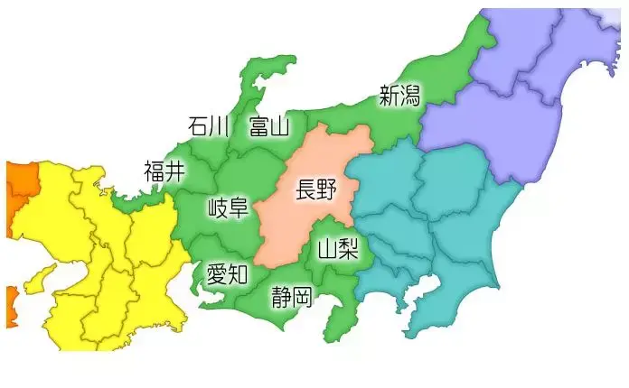 日本长野县高清地图图片