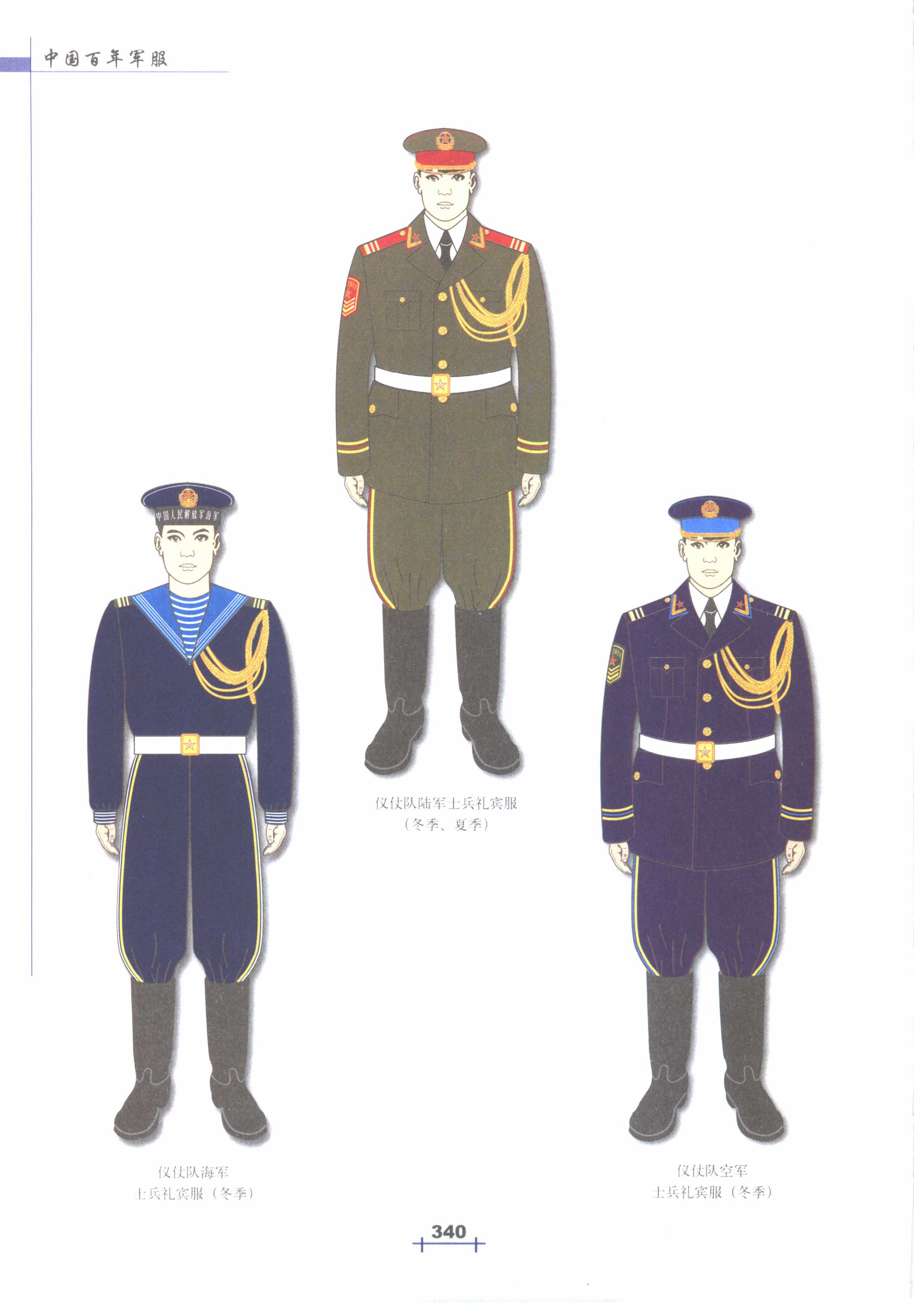 中国百年军服(5-17)87式军服(1988~2007年)④文职干部、仪仗队、文工团服装 - 知乎