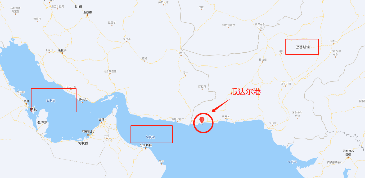 瓜达尔港和阿曼湾