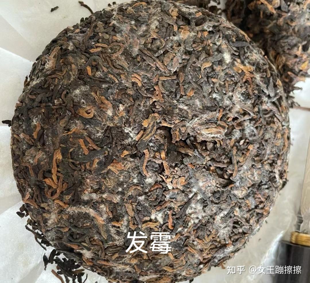 干的绿茶上面有白色能不能喝?