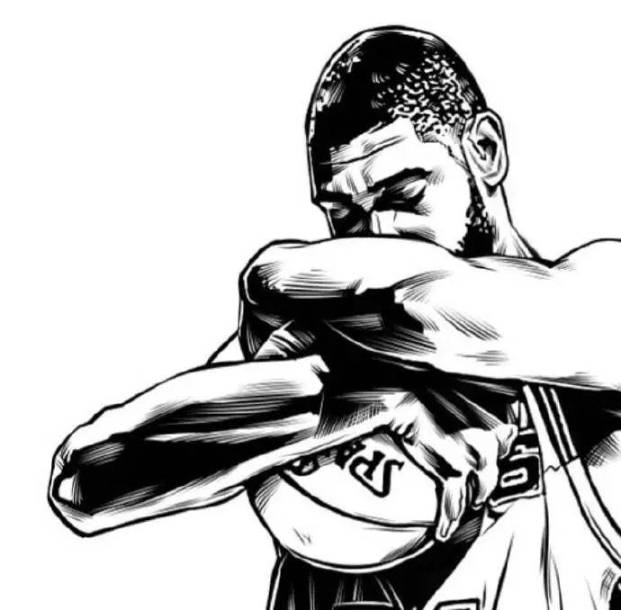 风格略犀利!nba球星黑白漫画集
