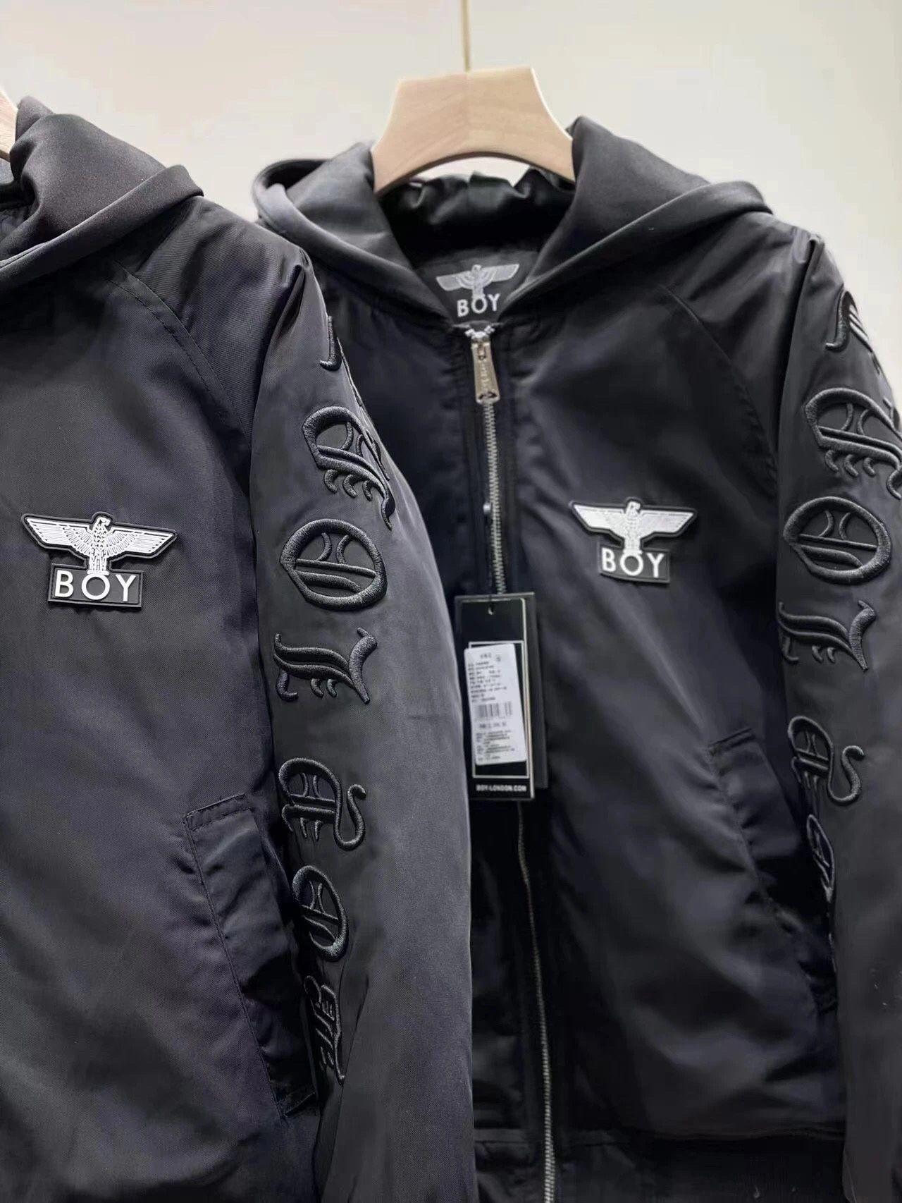 boy立体梵文刺绣连帽棉服 填充380克羽绒棉 21ss新款boy情侣刺绣连帽