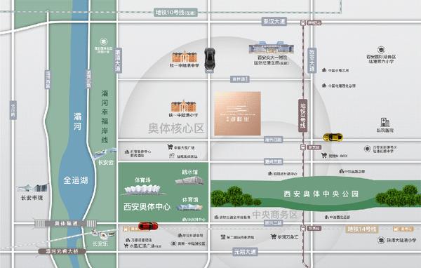 西安浐河两岸规划2021图片