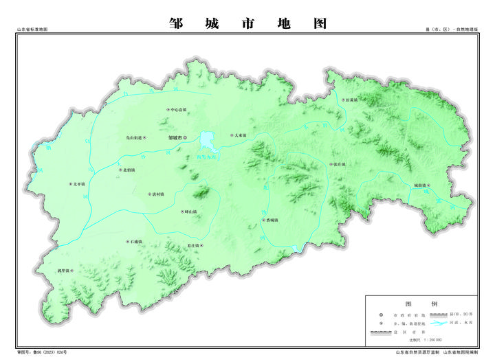 济宁市邹城市地图