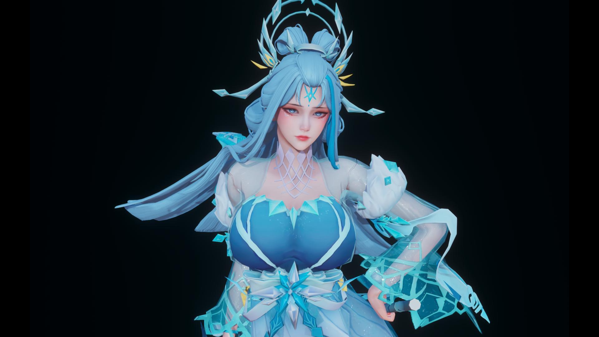 S2 精品人物卡 王者荣耀-露娜-霜月吟