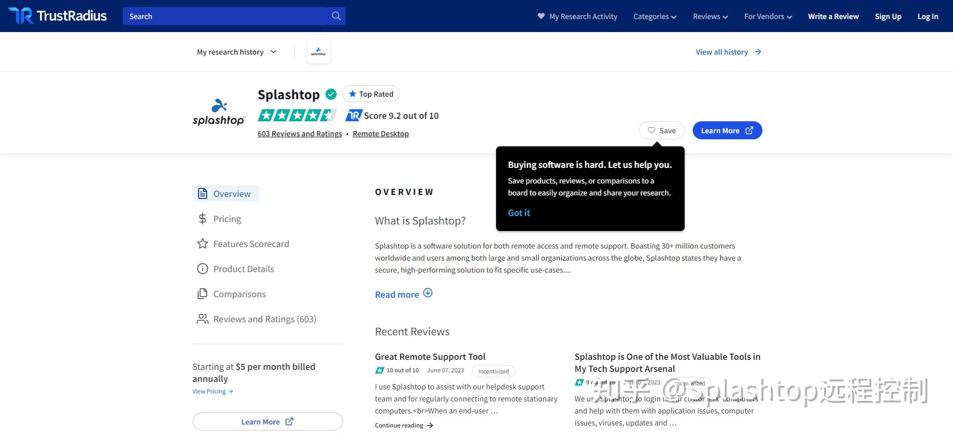 Splashtop 荣获两项“TrustRadius 2023年最受欢迎奖” - 知乎