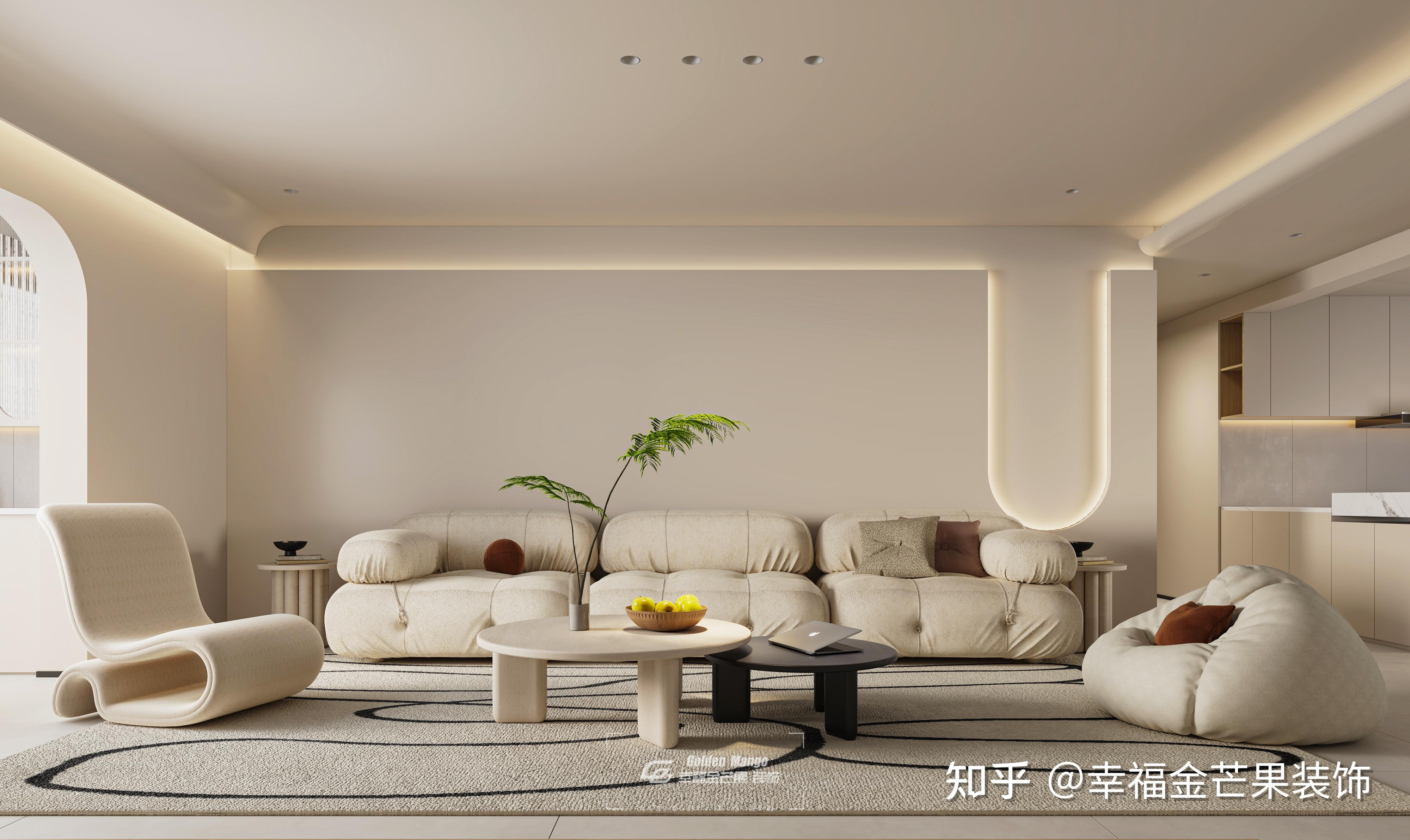 昆明滇池润园160㎡奶油风装修丨果然!奶油风才不会让颜控屋主失望呢 - 知乎