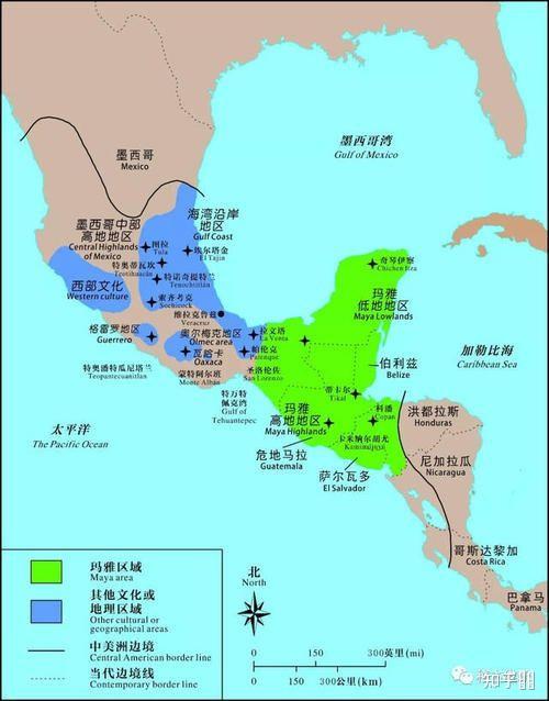 北纬30度的位置:美洲与三星堆同纬度的地区是墨西哥西北部沙漠,美国东