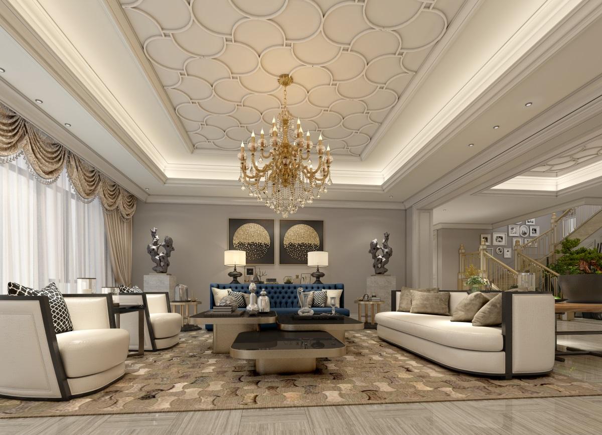 大连长海县私家别墅简欧装修恒点装饰独家设计