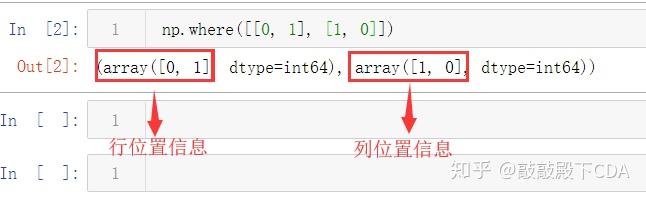 numpy中的np.where - 知乎