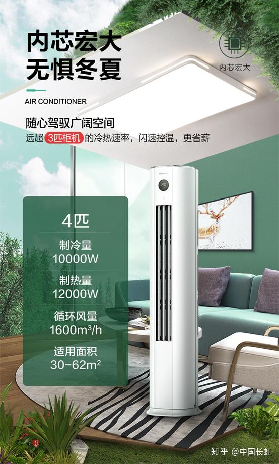 大空间无感调温长虹4p空调来了