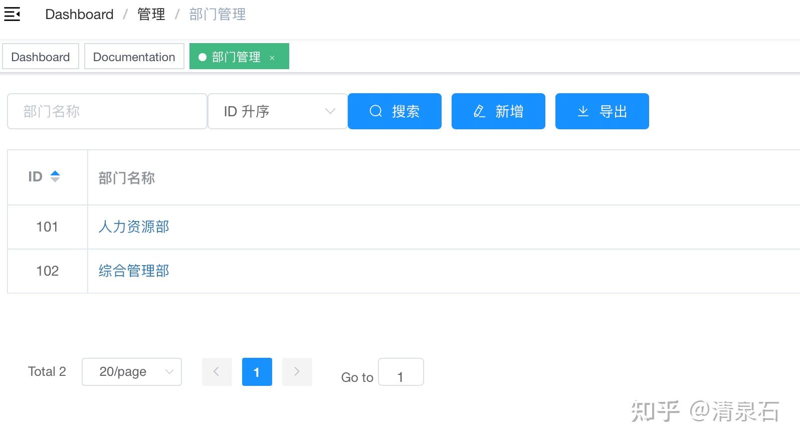  vue element admin 