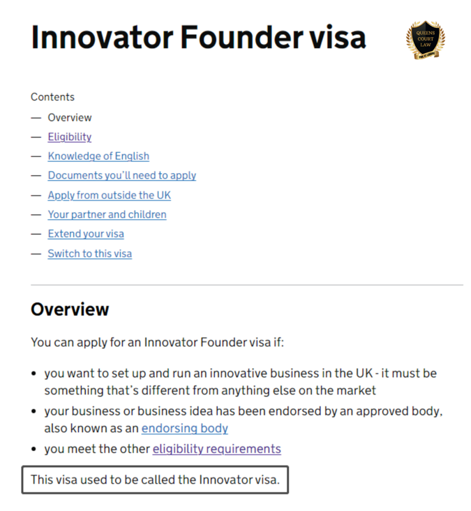 Innovator Founder visa 新创业签证全面解析 知乎