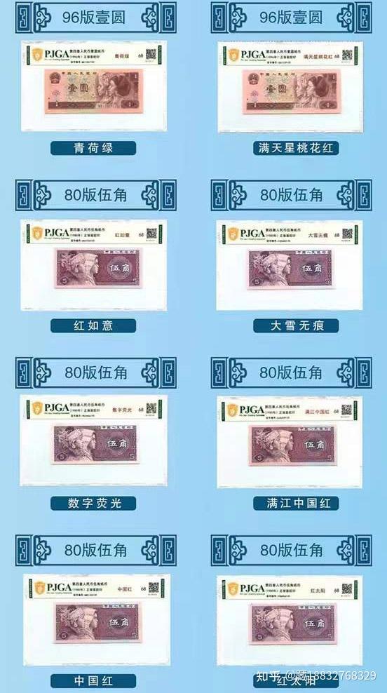 世纪辉煌第四套人民币荧光特别版大全套