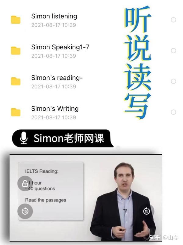 前考官Simon老师的网课以及大小作文 视频讲解 - 知乎