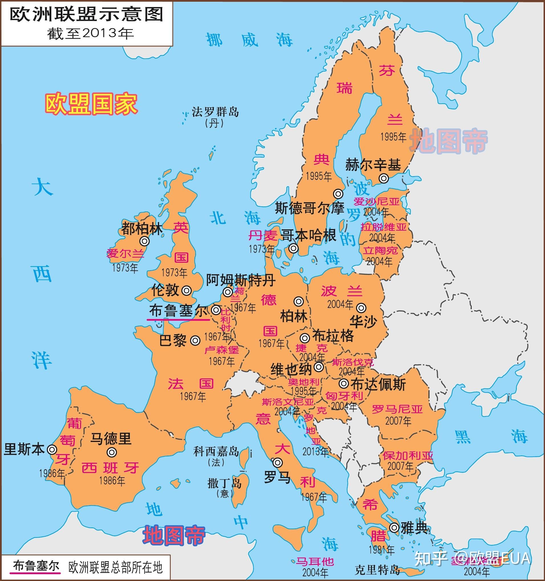 欧盟指哪些国家图片