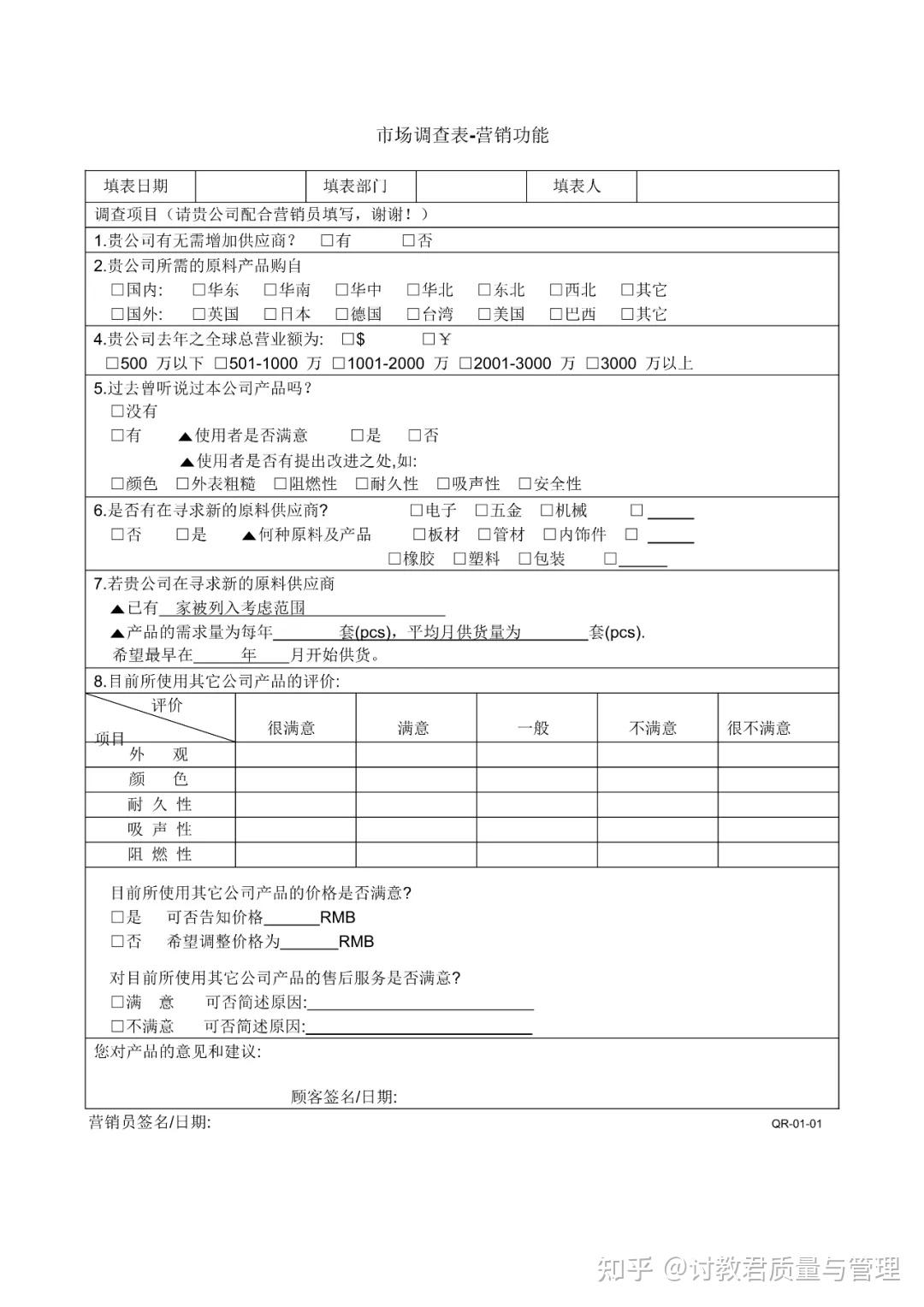 新版APQP全套表格 - 知乎