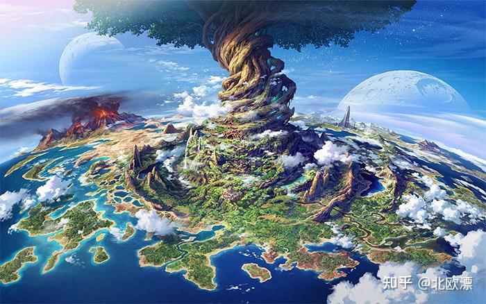 冰与火的魔幻宇宙观,读懂北欧神话必须从生命树(yggdrasil,世界树