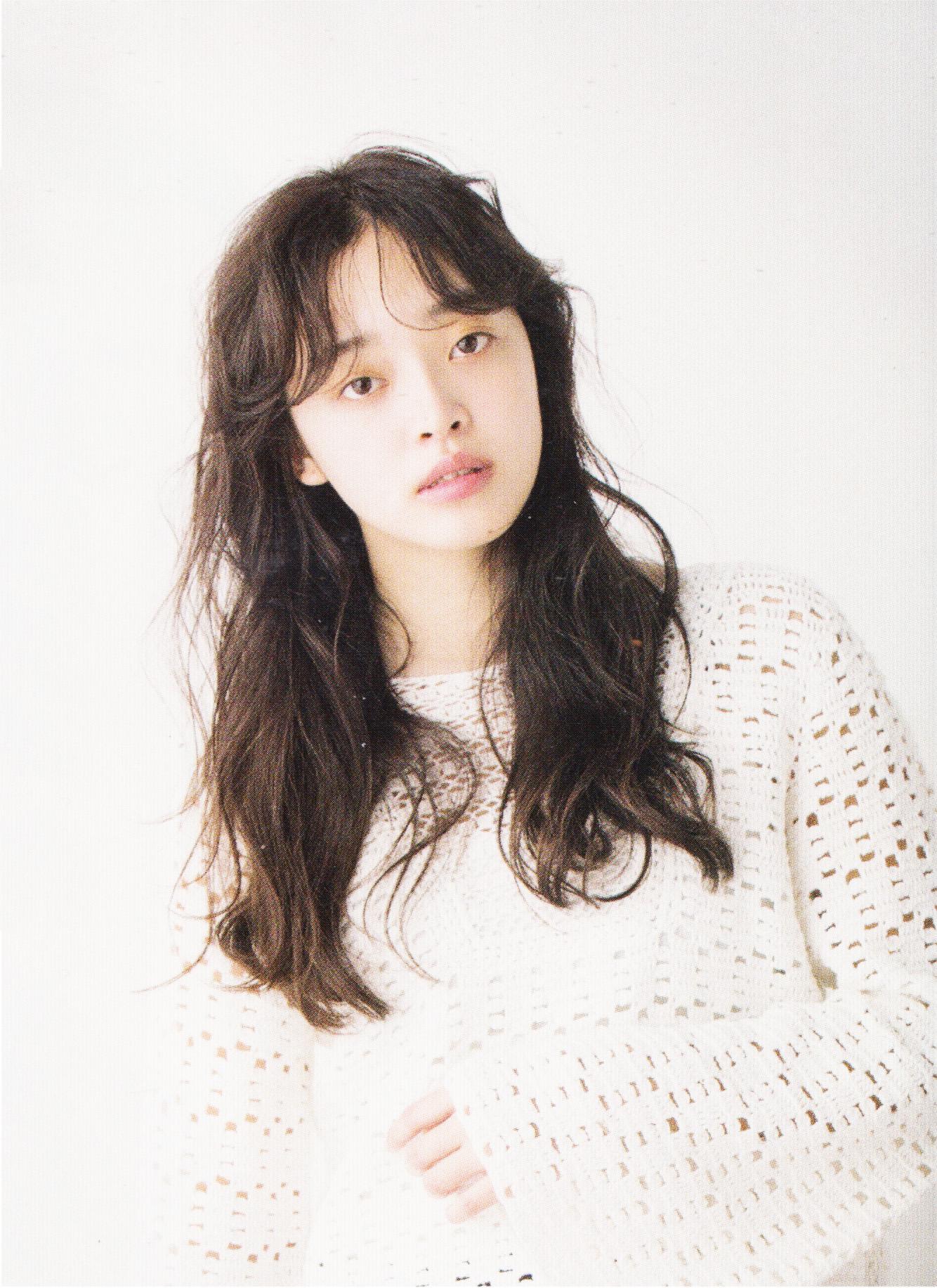 自带柔光滤镜的日系微卷发