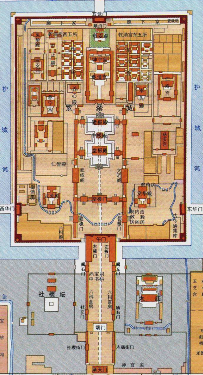 有没有明代南京应天府紫禁城的平面图