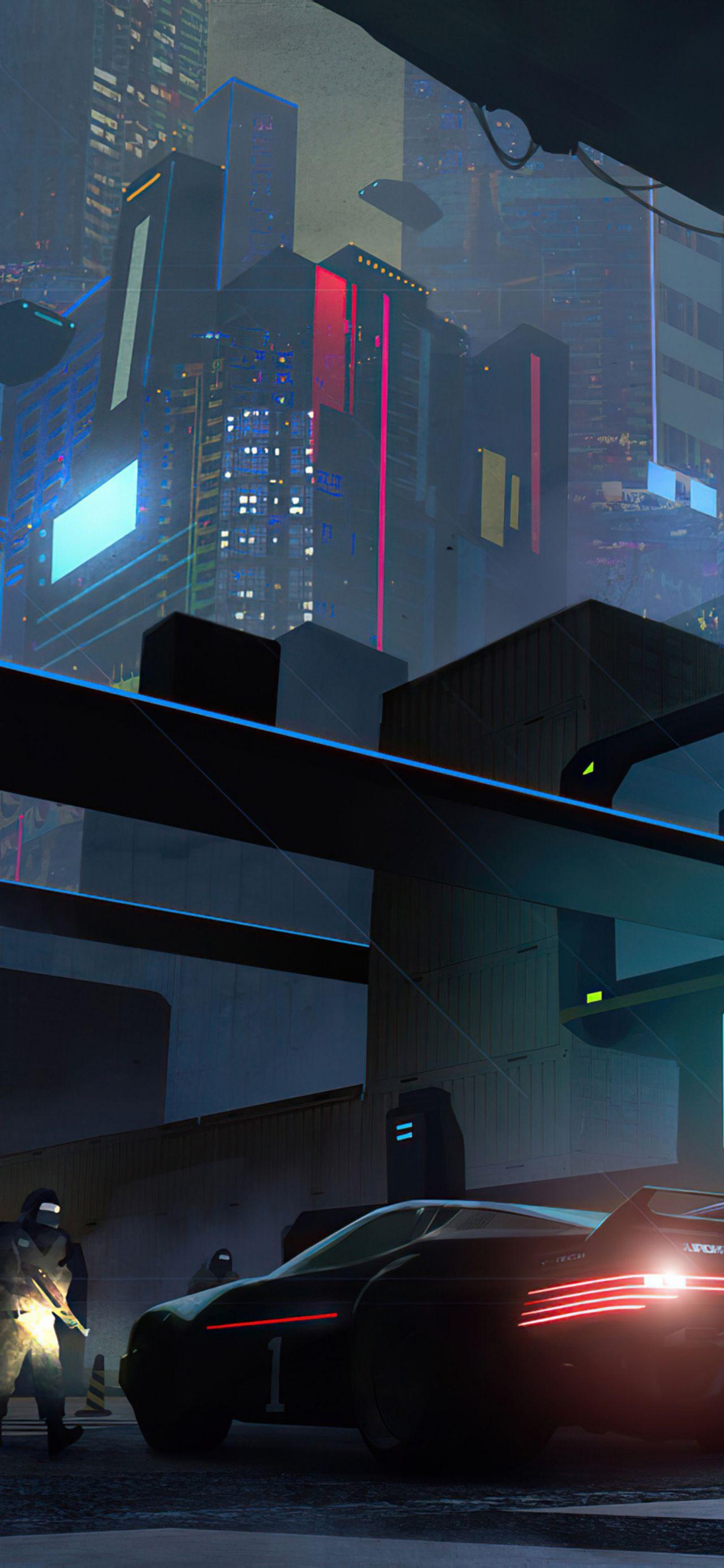 有没有赛博朋克风的全屏壁纸