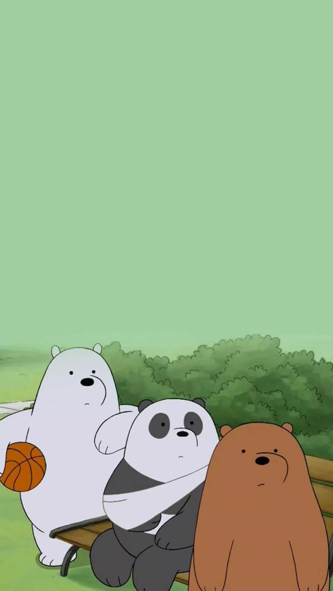 有没有三只裸熊的全屏壁纸? - 知乎