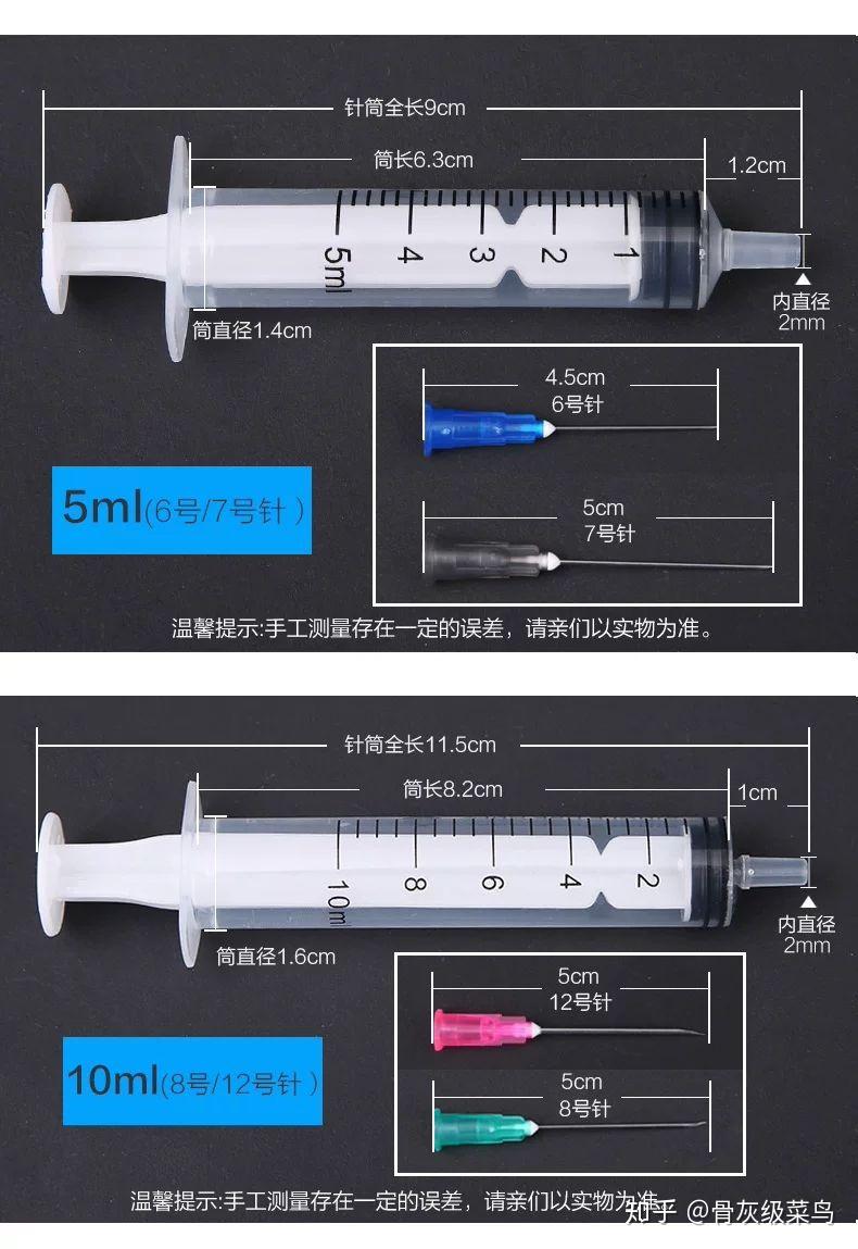 醫院裡的黑色針頭與其他的顏色的針頭相比有什麼區別