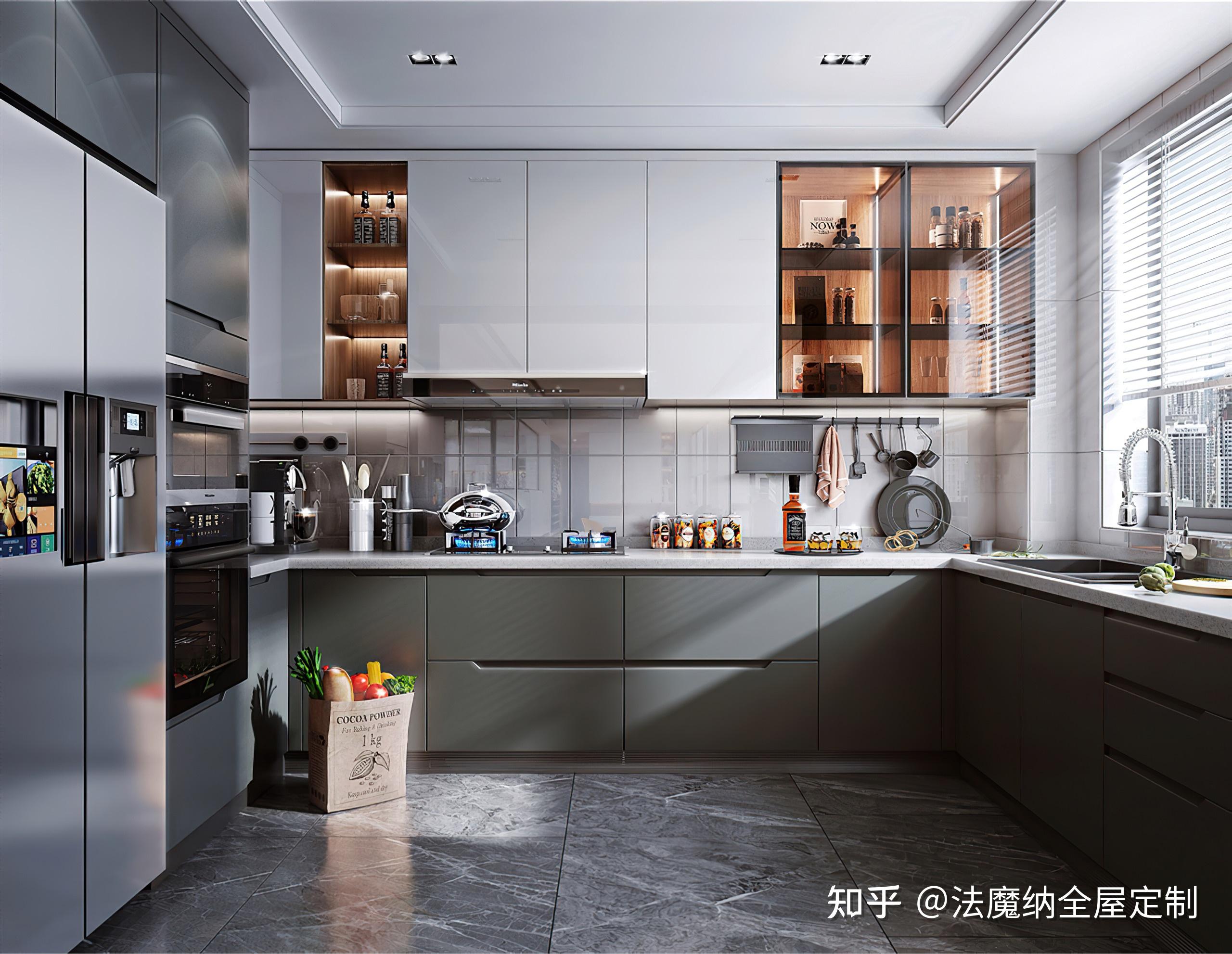 家中小厨房,装什么颜色的橱柜好看?