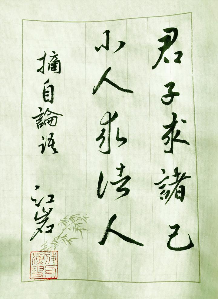 君子求诸己,小人求诸人