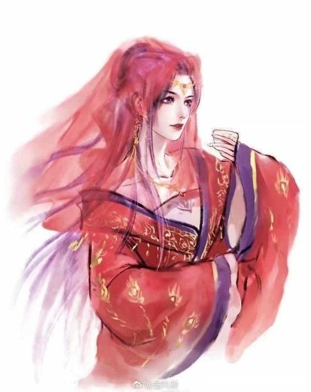 超级喜欢古风的各种头像什么的,emmm拿来收藏,特别是古装红嫁衣的