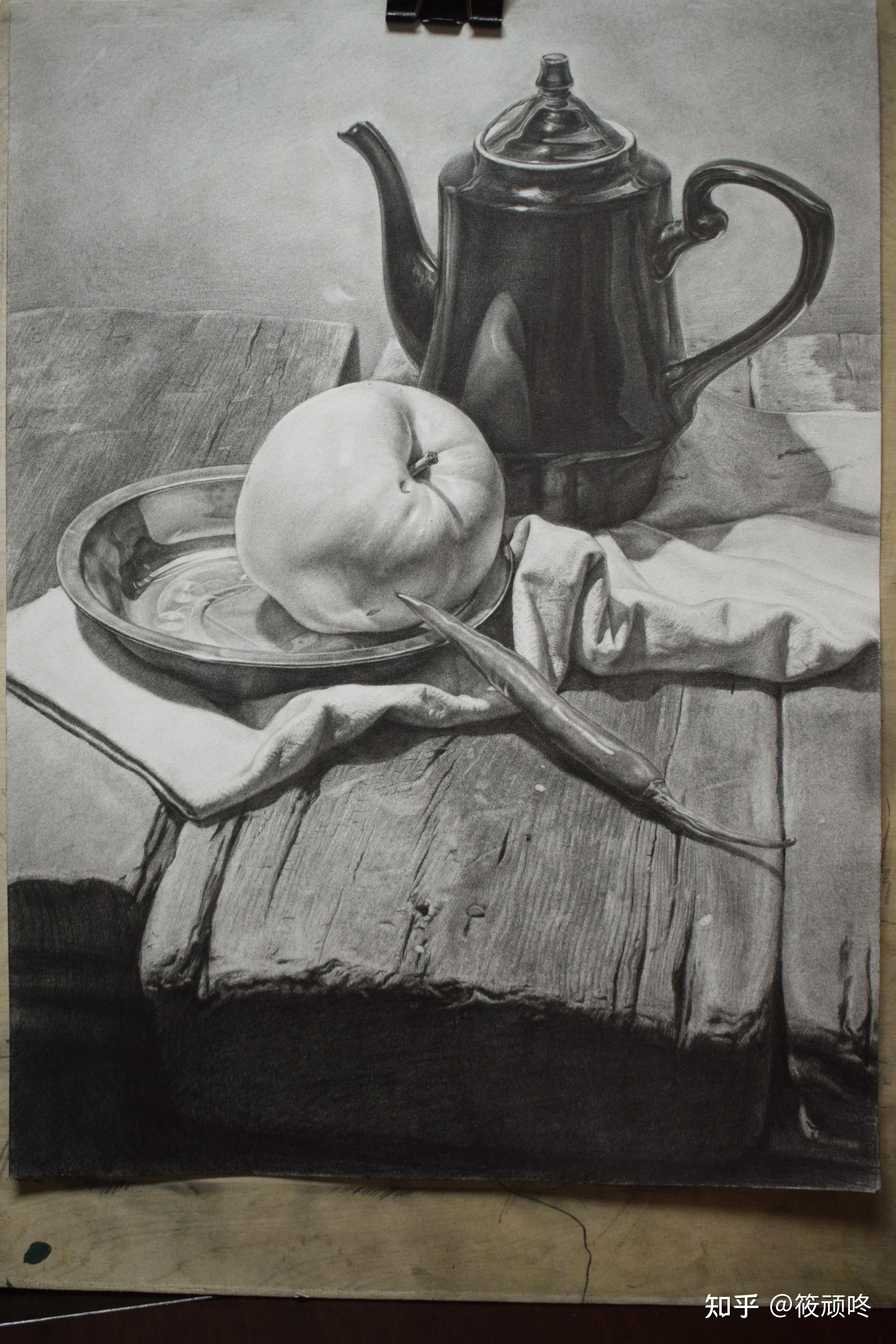 教程|素描静物之细抠画法