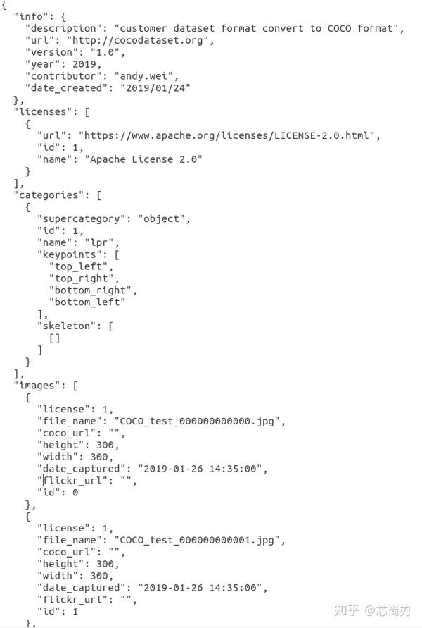 在目标检测和关键点检测任务中如何将自己的数据集转为coco格式 知乎