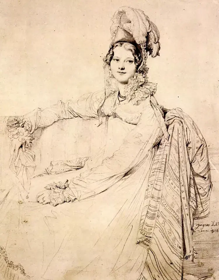 艺术大师安格尔,素描绘画临摹素材,值得收藏!