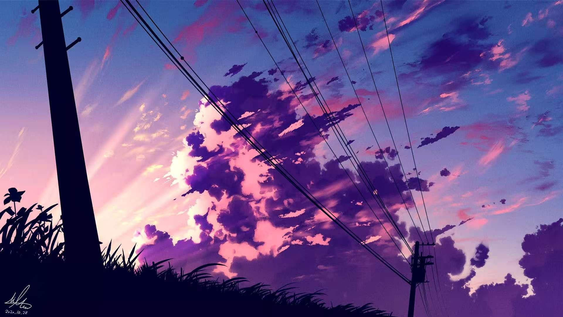 最好要有晚霞的?