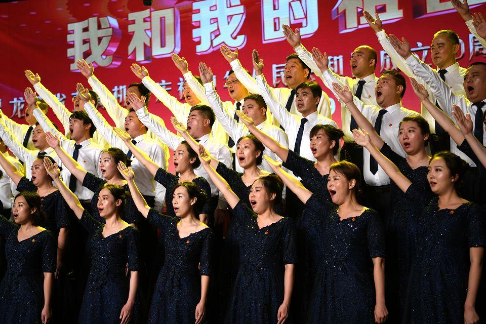 歌唱祖国进行时歌声嘹亮为祖国打call唱响生态环保最强音