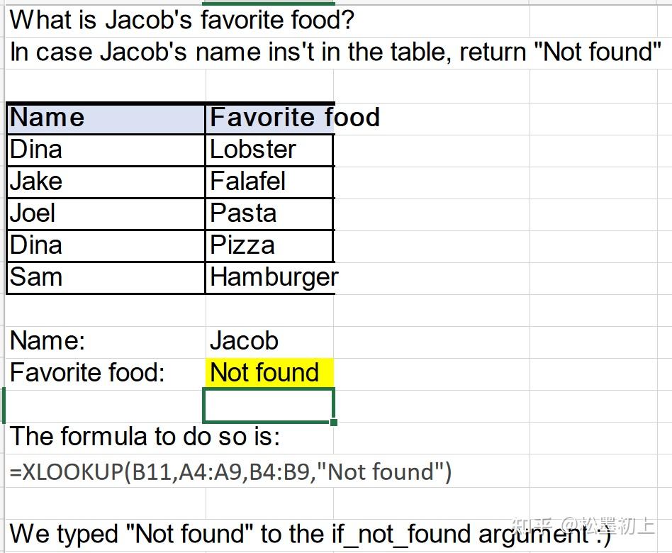 EXCEL 查找函数 VLOOKUP & XLOOKUP & INDEX MATCH 知乎