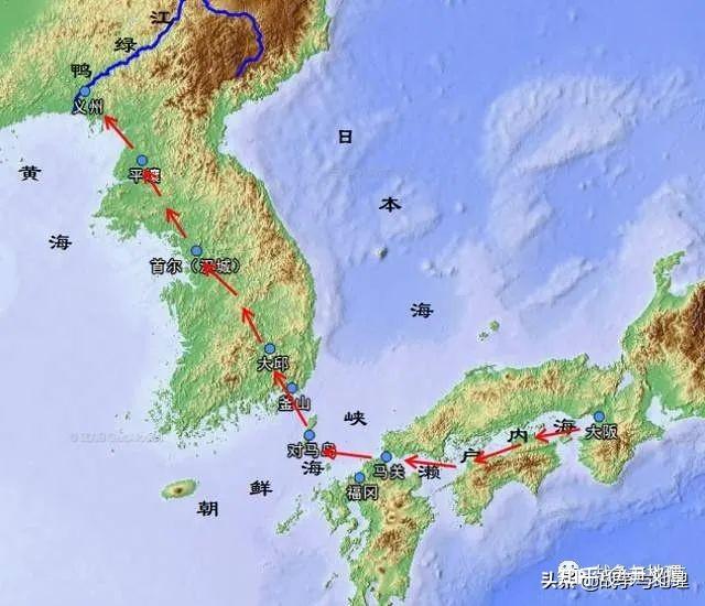 九州岛是日本第三大岛,位于日本西南端,东北隔关门海峡(马关海峡)与本