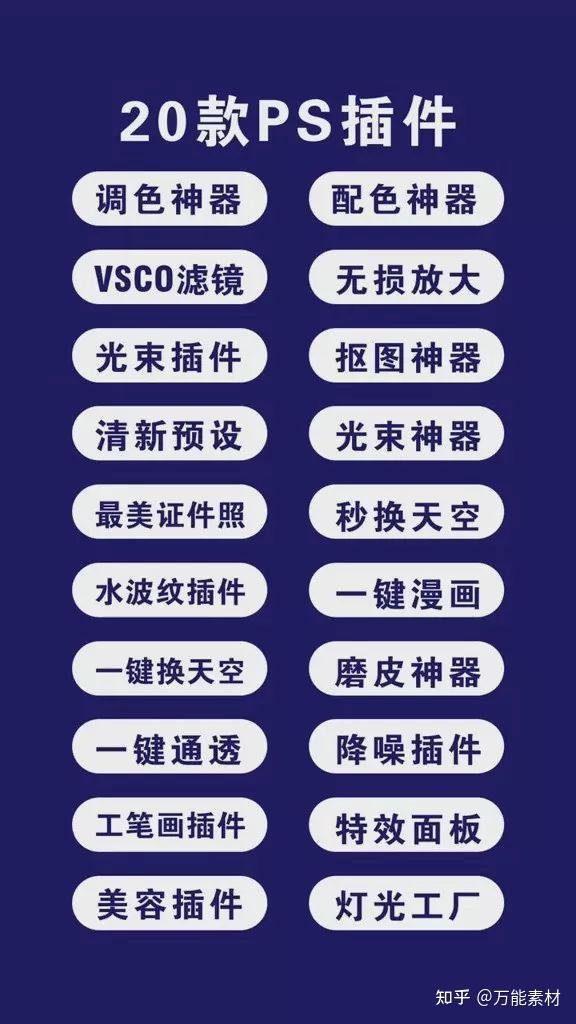 PS插件大合集供君享用 - 知乎