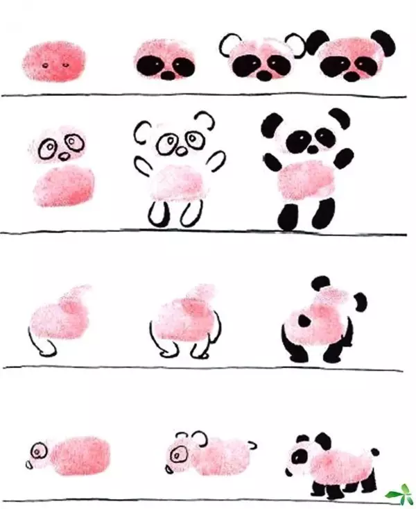 十二生肖创意手指画,孩子都喜欢