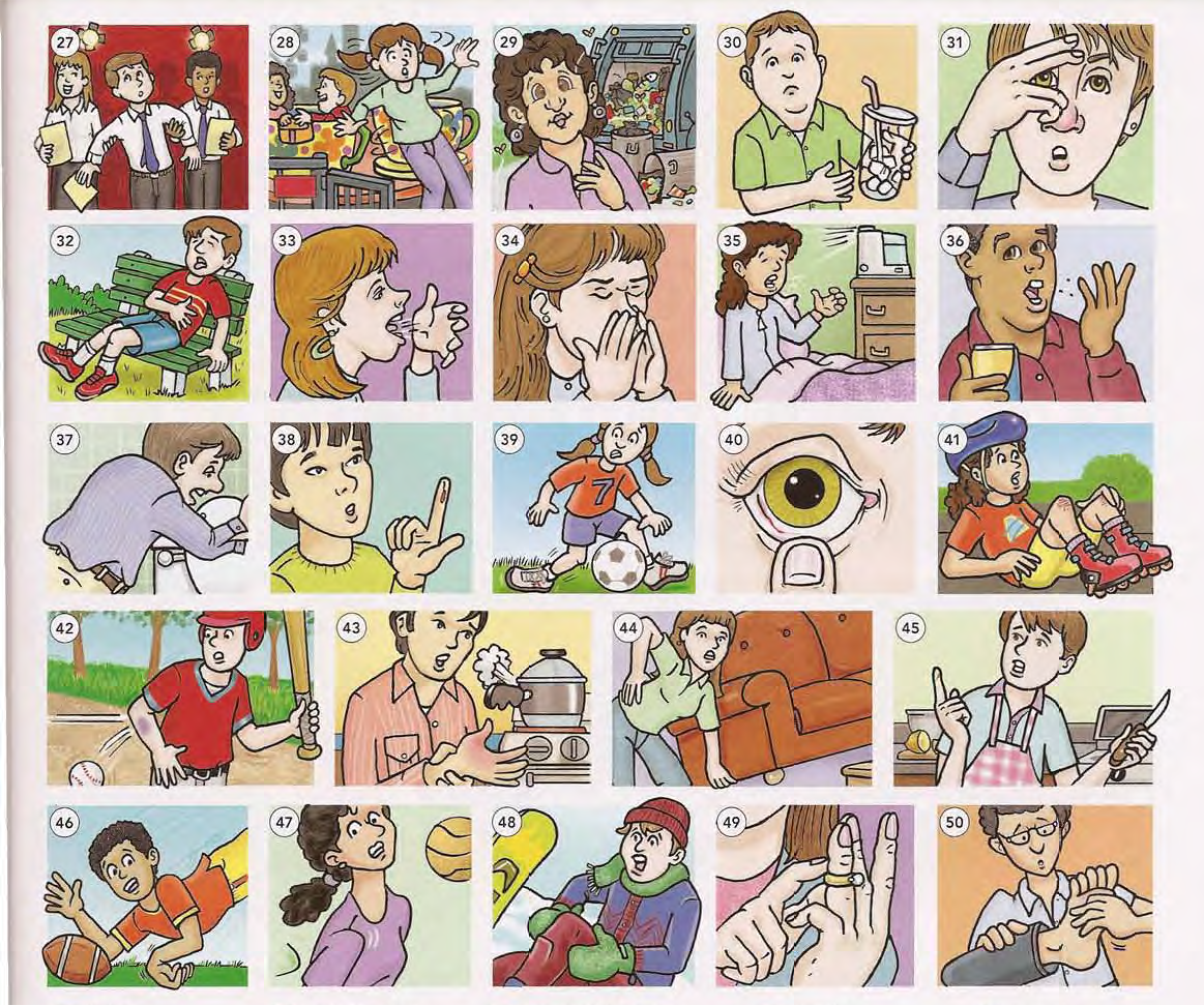 看图学英语身体状况