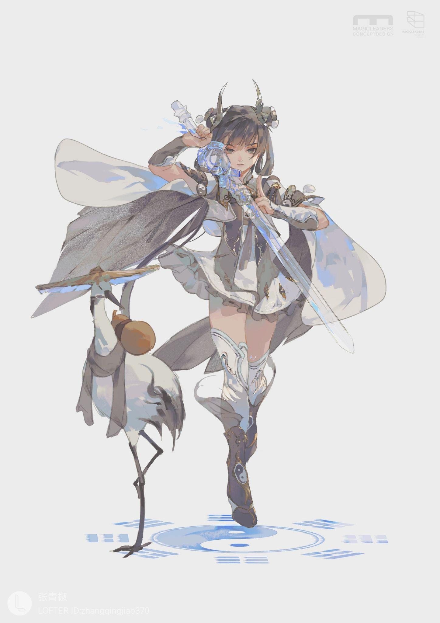 有古风的侠女头像或壁纸吗