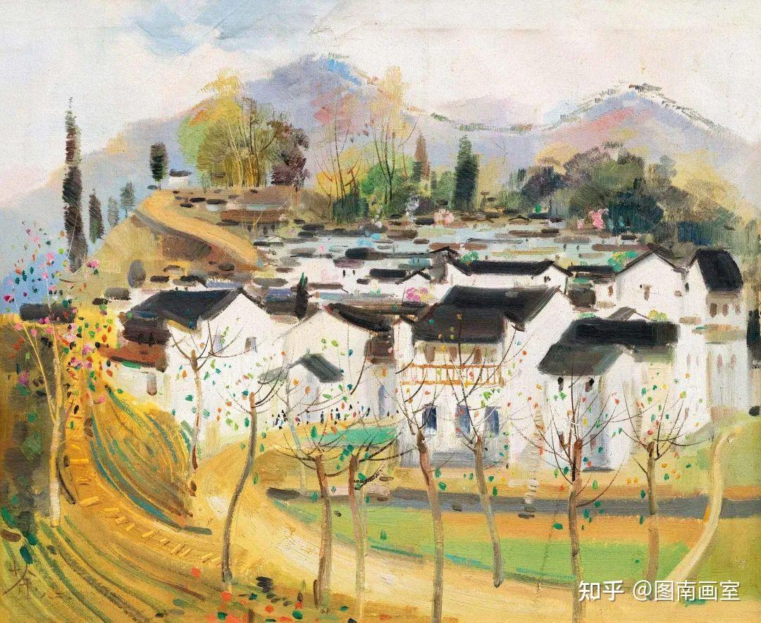 名家作品分享 | 吴冠中经典油画作品,表现了中国传统文化的意蕴 - 知乎