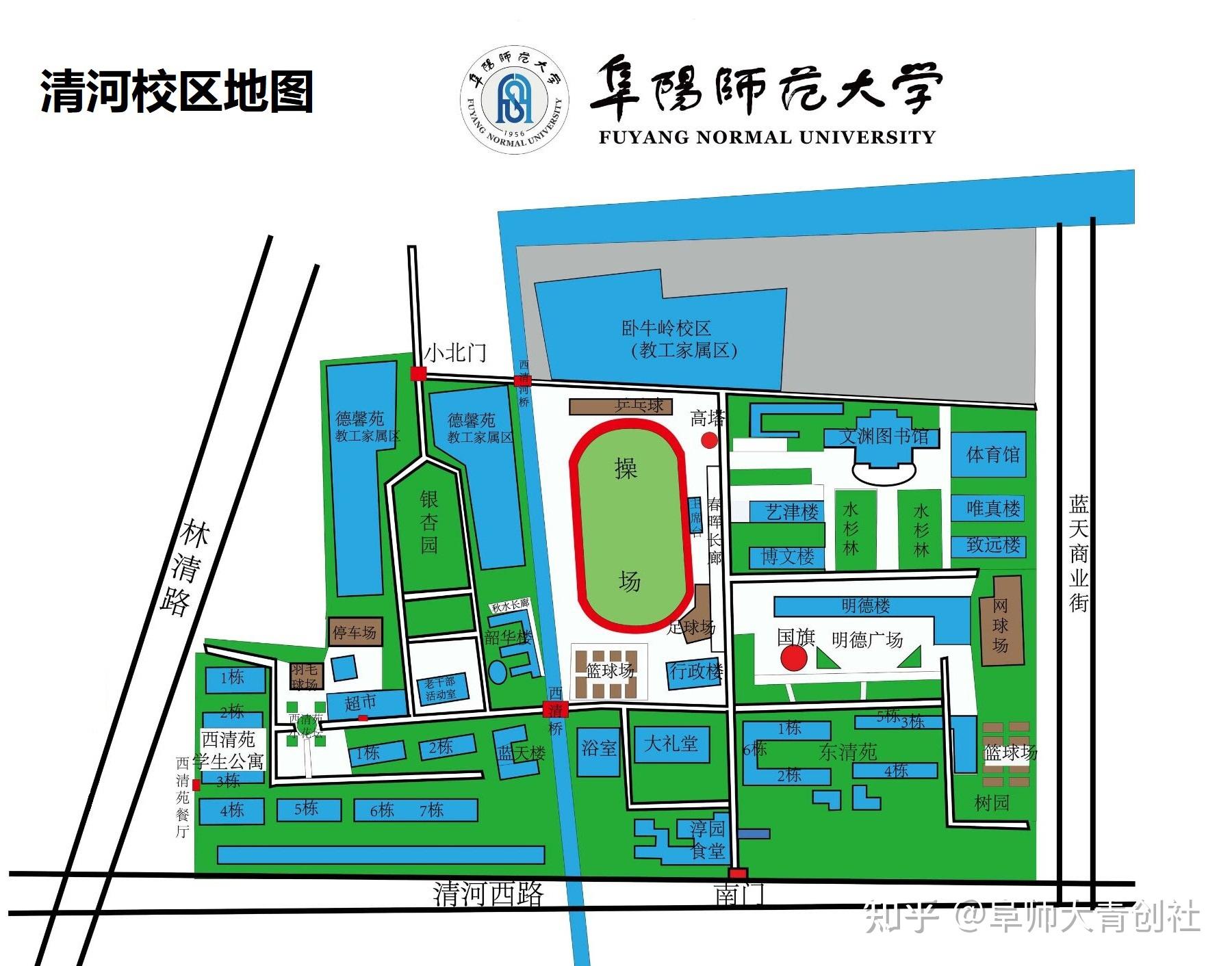 阜阳师范大学内部地图图片