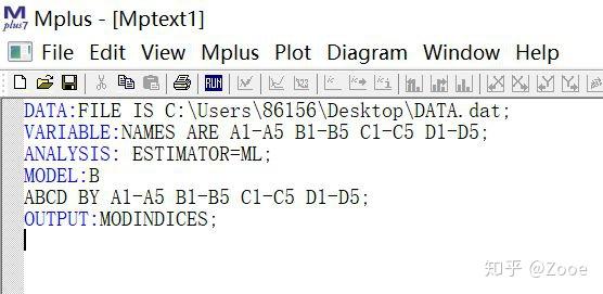 Mplus Example 哪位大神会用MPLUS做CFA啊? - 知乎