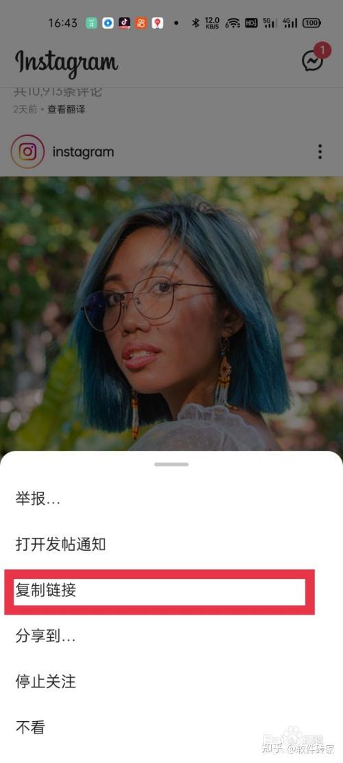 1,首先打开ins 复制 需要保存图片的链接instagram保存图片到iphone